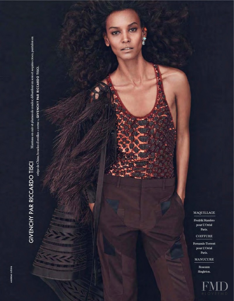 Liya Kebede featured in Jolie Liya, February 2014