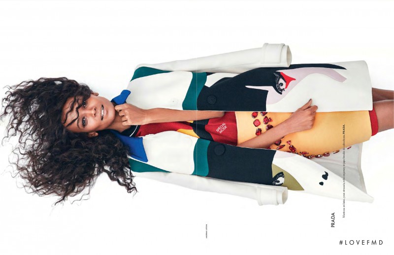 Liya Kebede featured in Jolie Liya, February 2014