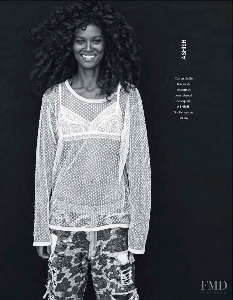 Liya Kebede featured in Jolie Liya, February 2014