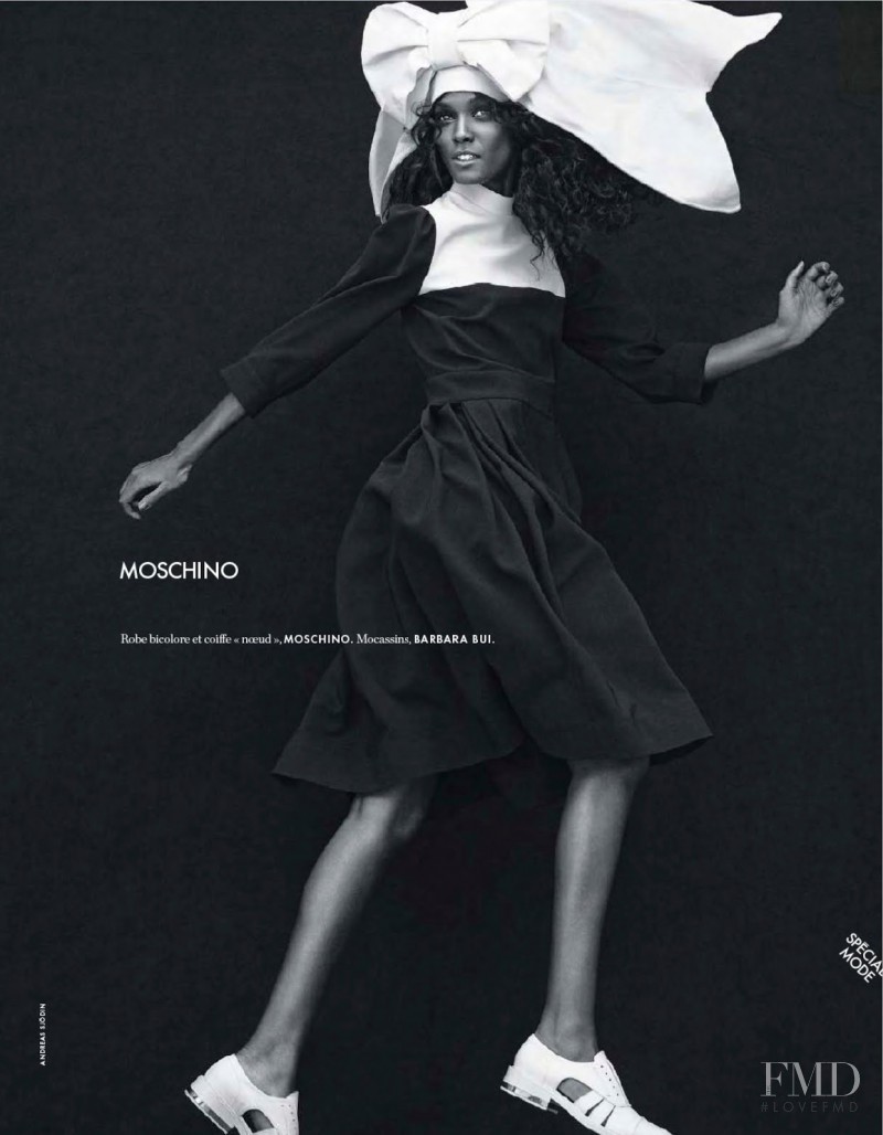 Liya Kebede featured in Jolie Liya, February 2014