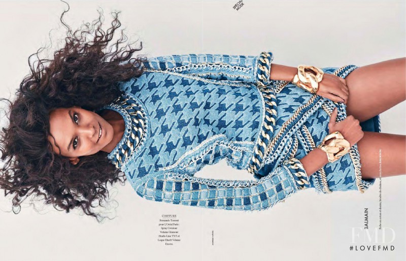 Liya Kebede featured in Jolie Liya, February 2014