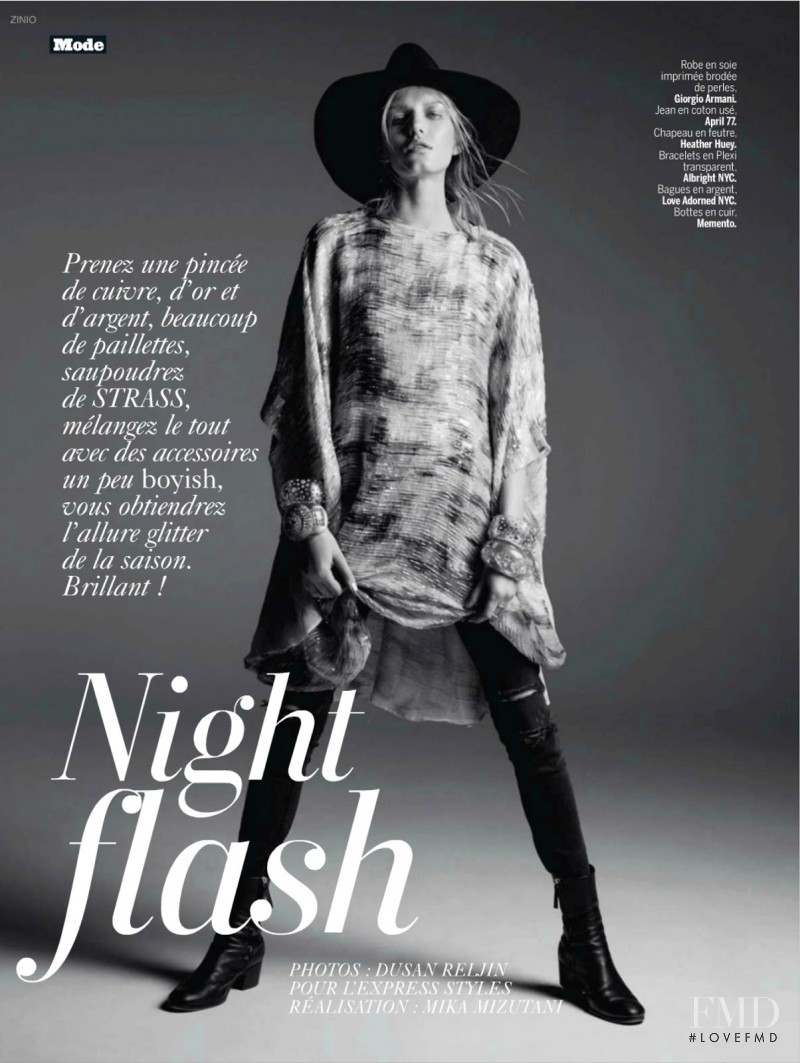 Marique Schimmel featured in Night Flash, February 2014