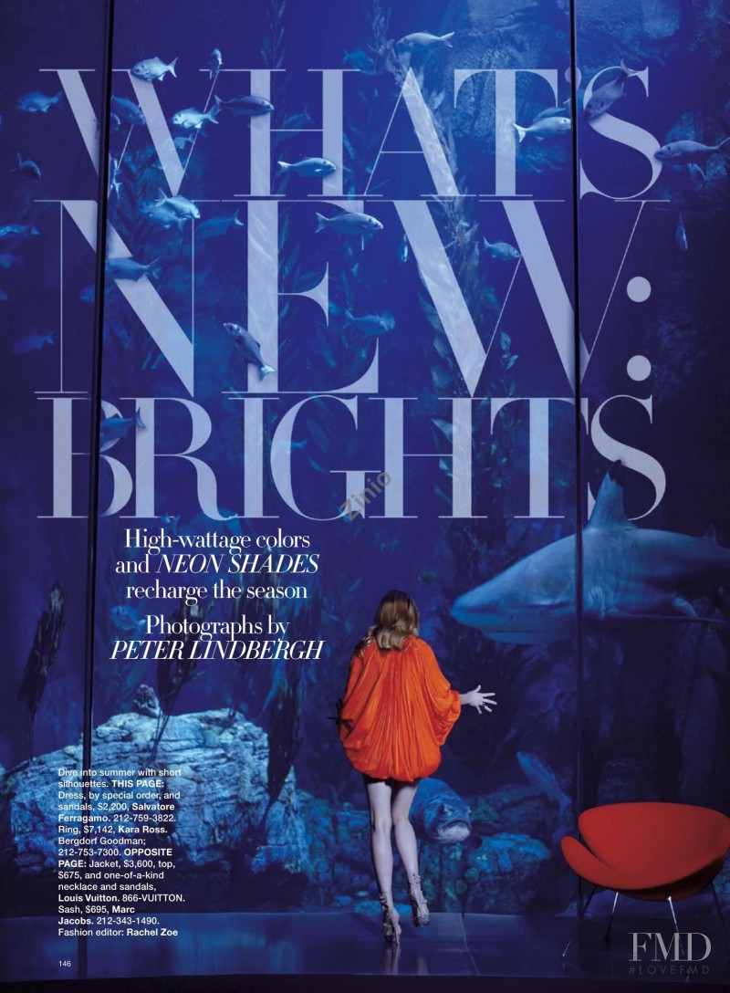 Jessica Stam featured in What\'s New: Brights, May 2009
