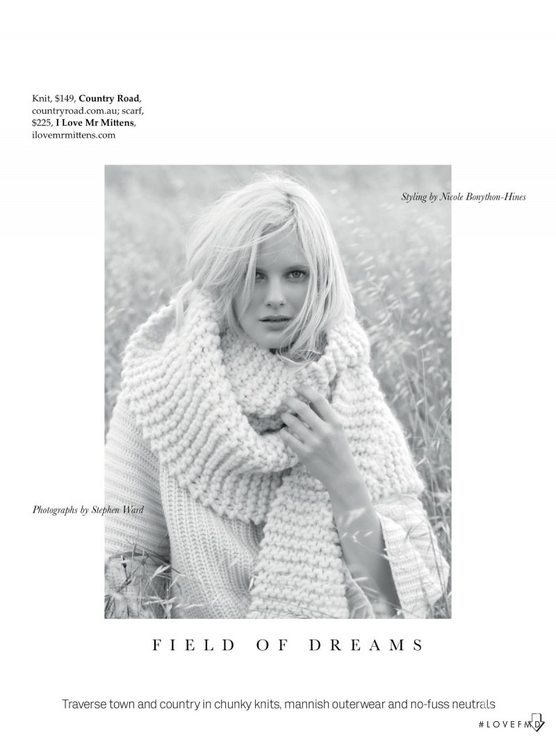 Hannah Holman featured in Field Of Dreams, March 2014