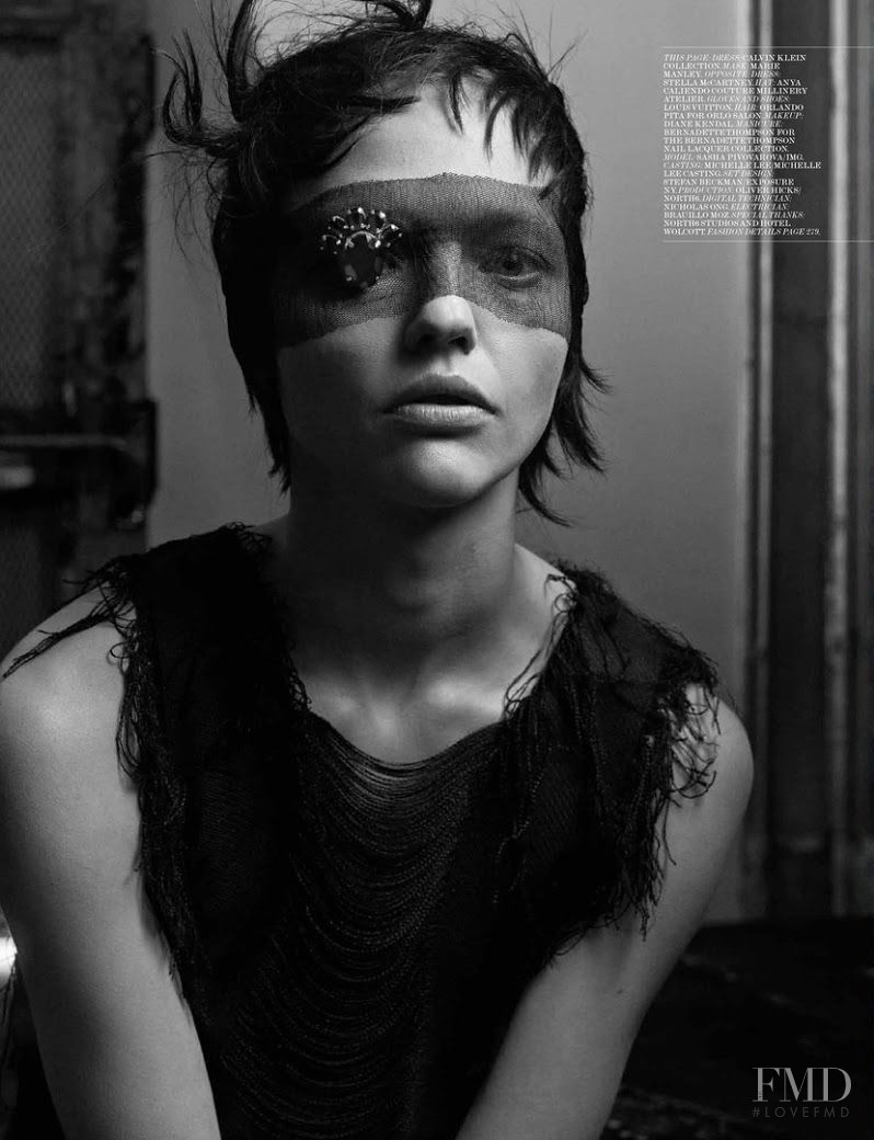 Sasha Pivovarova featured in Into The Darkness, March 2014