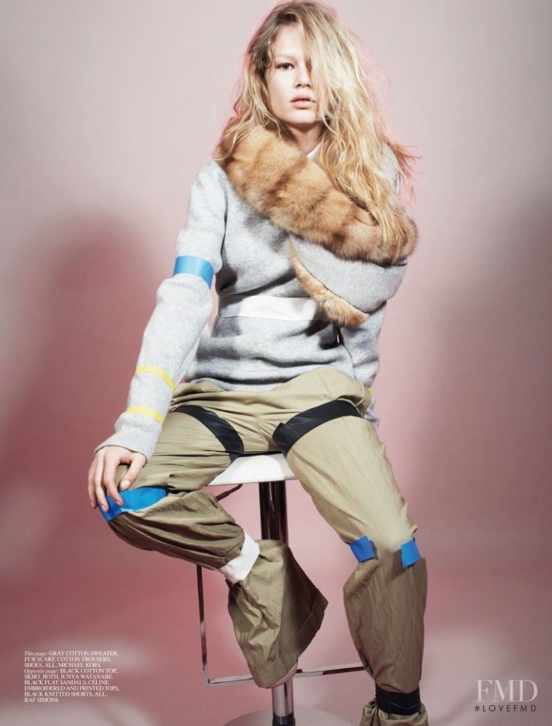 Anna Ewers featured in Anna & Kirsty, March 2014