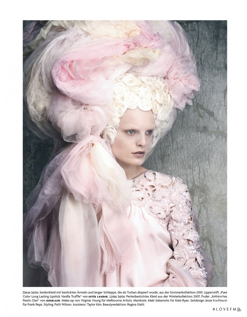 Hanne Gaby Odiele featured in Kopfarbeit, April 2014