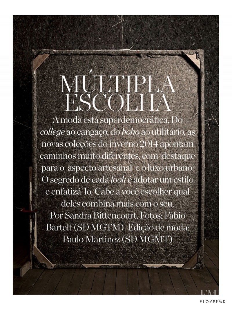 Múltipla Escolha, March 2014