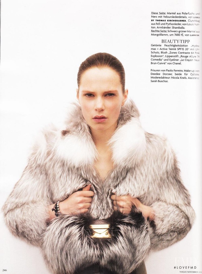 Caroline Brasch Nielsen featured in Natur Phänomen, November 2010