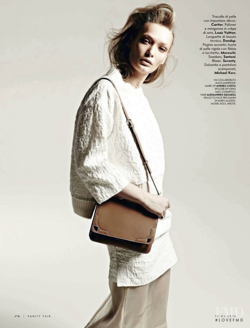 Egle Jezepcikaite featured in Settimana Bianca, March 2014