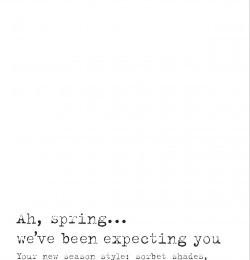 Ah, Spring ... We\'ve Been Expectin You