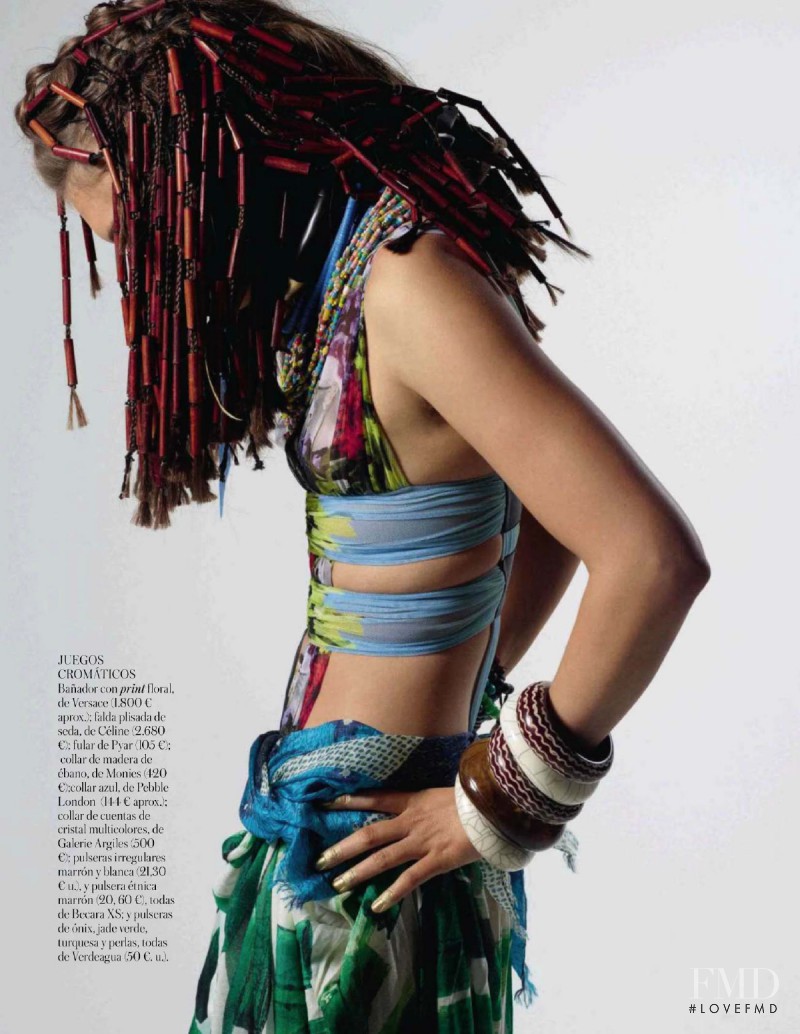 Arizona Muse featured in La Masai Blanca, March 2014