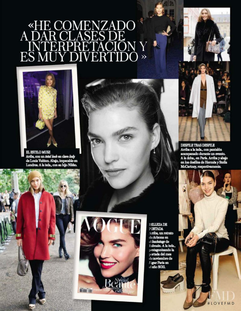 Arizona Muse featured in La Masai Blanca, March 2014