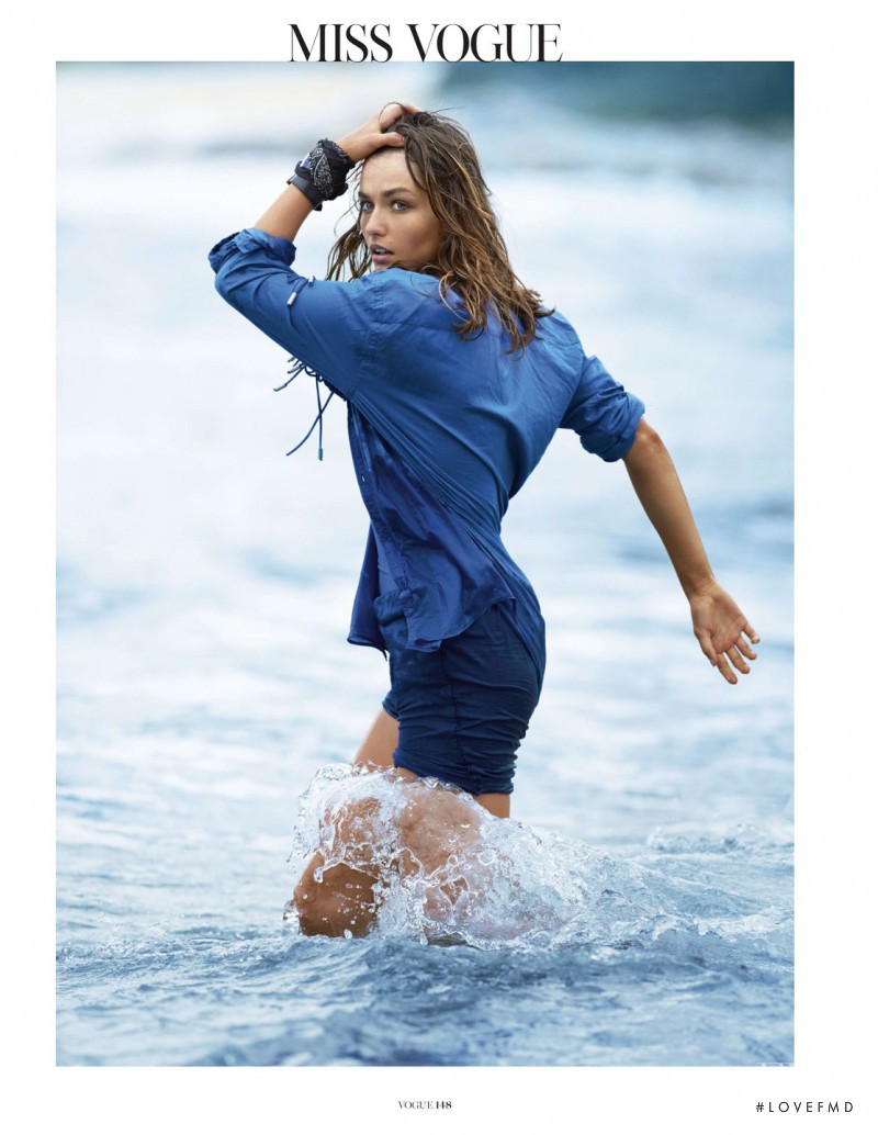 Andreea Diaconu featured in Grand Bleu, April 2014