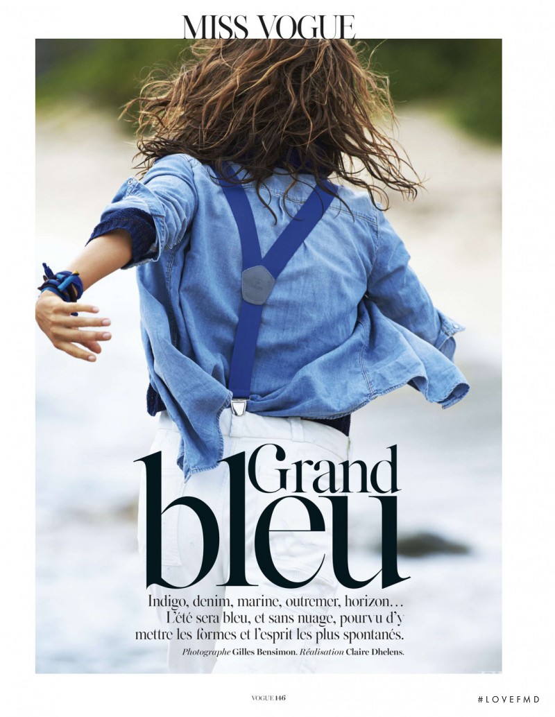 Andreea Diaconu featured in Grand Bleu, April 2014