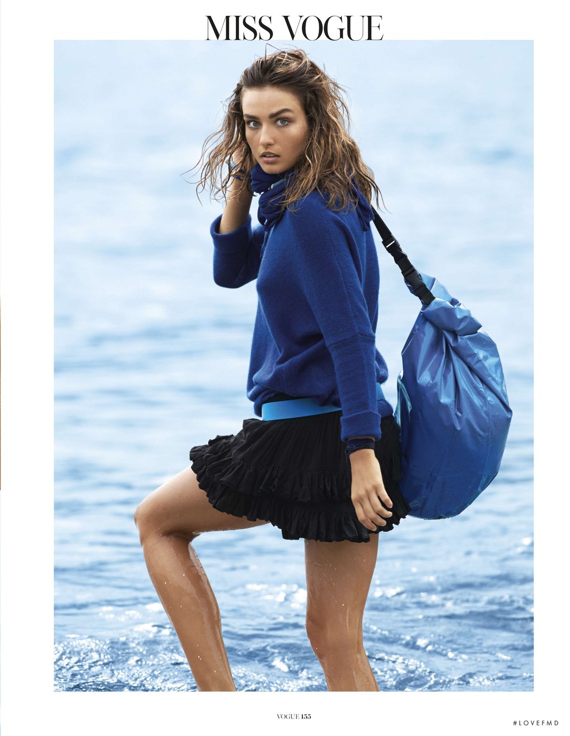 Grand Bleu in Vogue Paris with Andreea Diaconu - (ID:12398) - Fashion ...