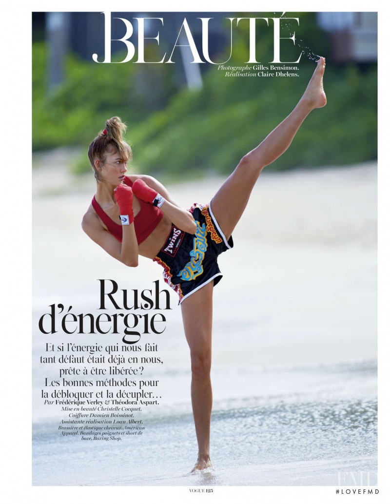 Karlie Kloss featured in Rush D\'energie, April 2014