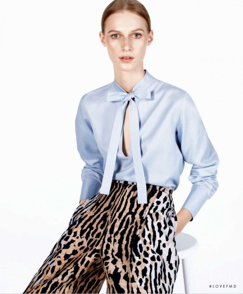 Julia Nobis featured in Spring\'s Must-Have: Shirts, April 2014