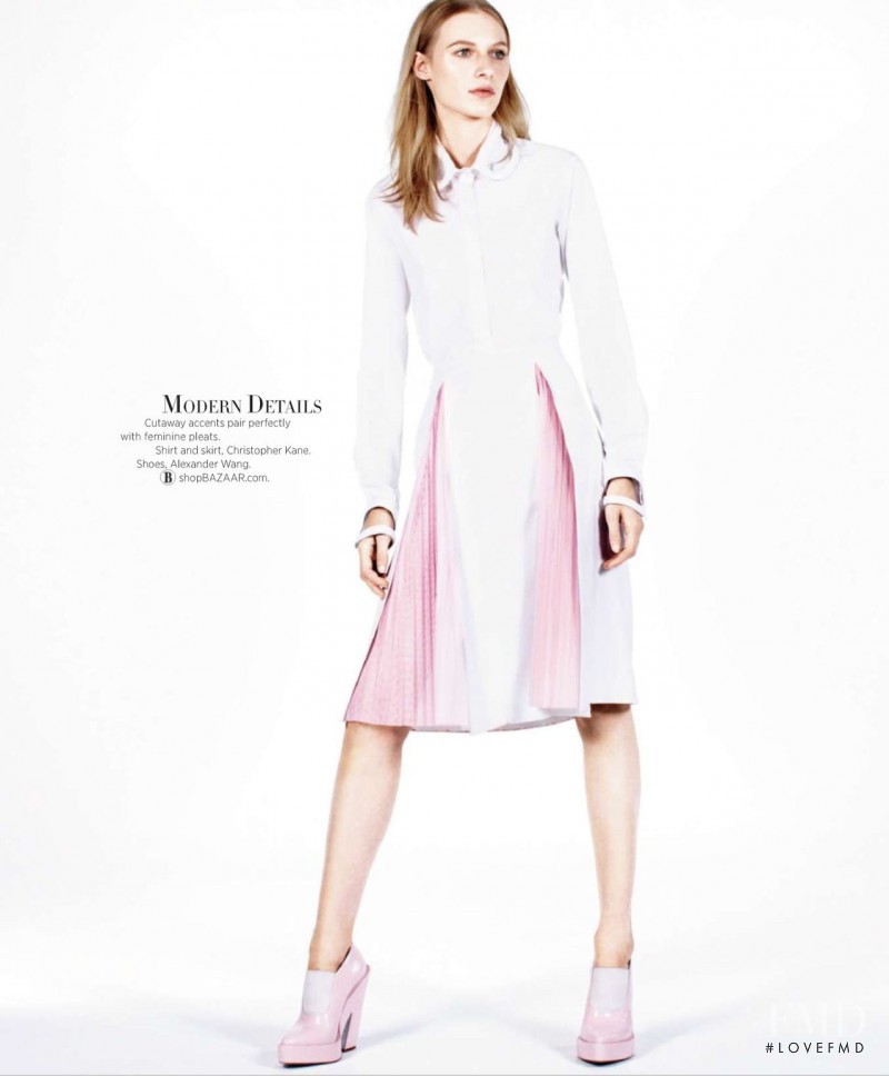 Julia Nobis featured in Spring\'s Must-Have: Shirts, April 2014