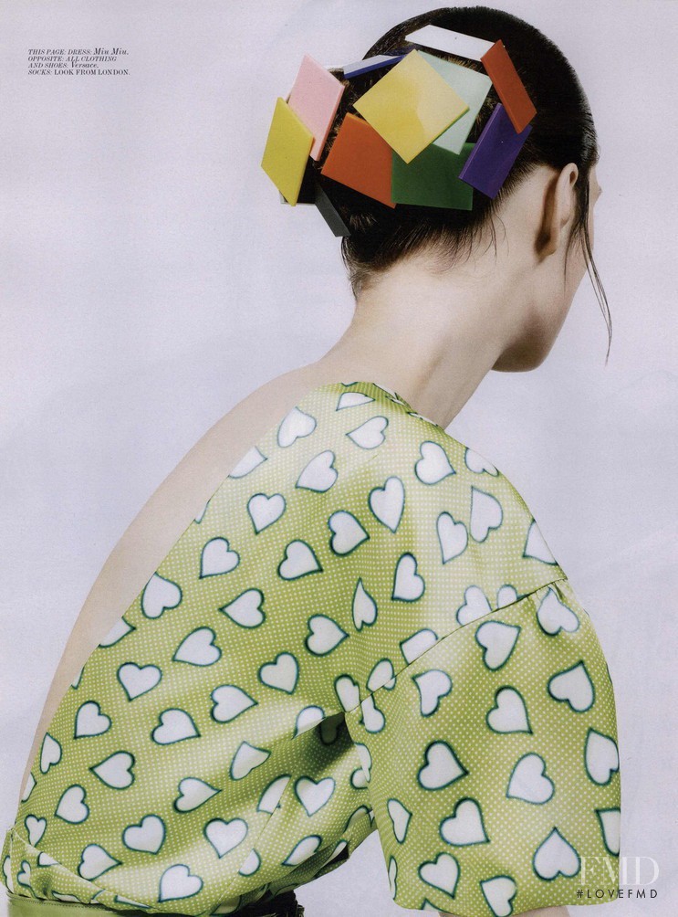 Caroline Brasch Nielsen featured in Old School Prints And Color, November 2010