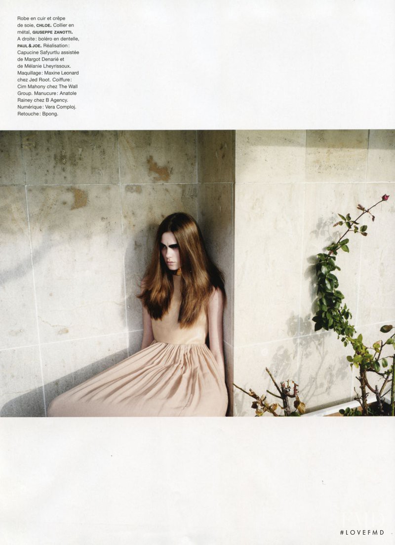 Caroline Brasch Nielsen featured in Lex Yeux Noirs, March 2011