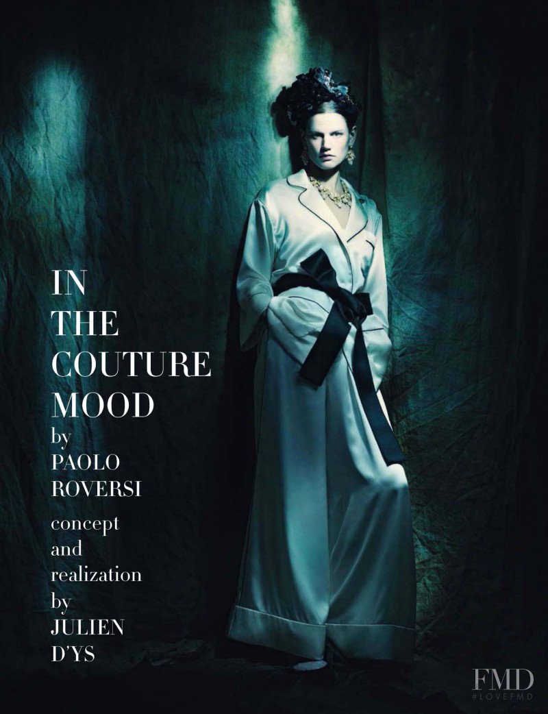 Saskia de Brauw featured in In The Couture Mood, March 2014