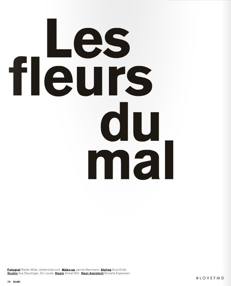 Les fleurs du mal, May 2010