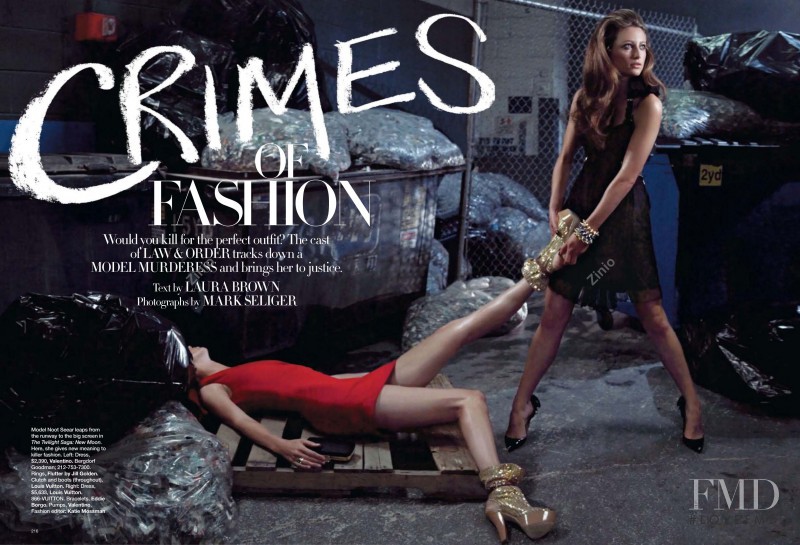 Noot Seear featured in Crimes Of Fashion, November 2009