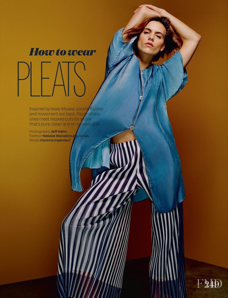Corinna Ingenleuf featured in Hot To Wear Pleats, April 2014
