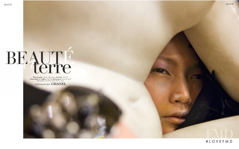 Gwen Lu featured in Beauté et Terre, June 2011