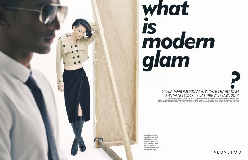 Gwen Lu featured in What Is Modern Glam?, March 2014