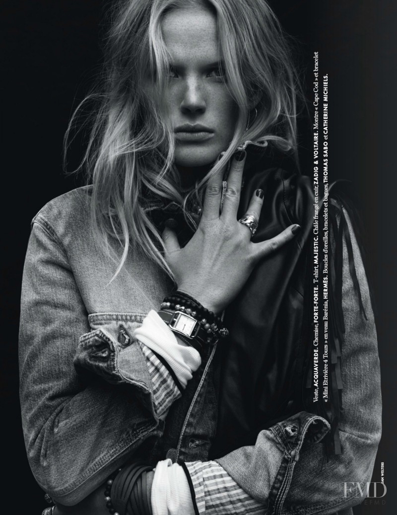 Anne Vyalitsyna featured in Blanc/Bleu, March 2014
