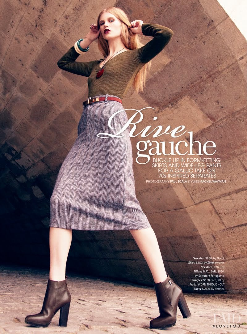 Claire Granlund featured in Rive Gauche, May 2011