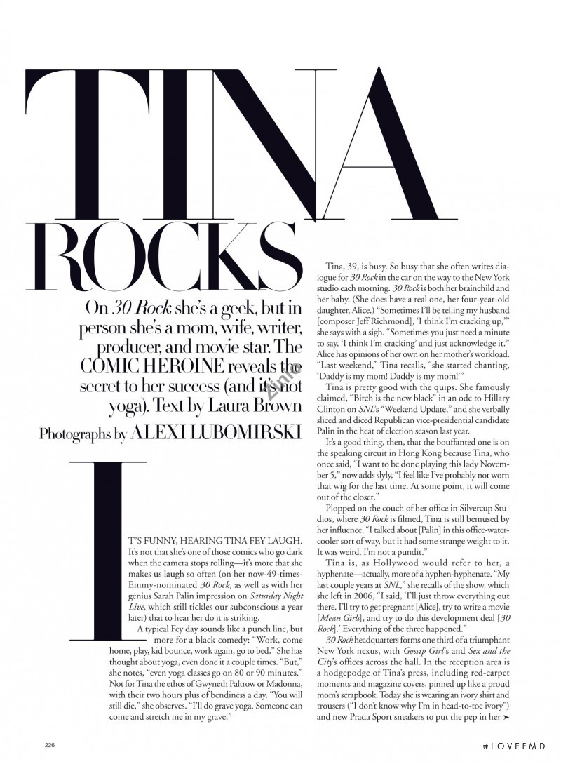 Tina Rocks, November 2009