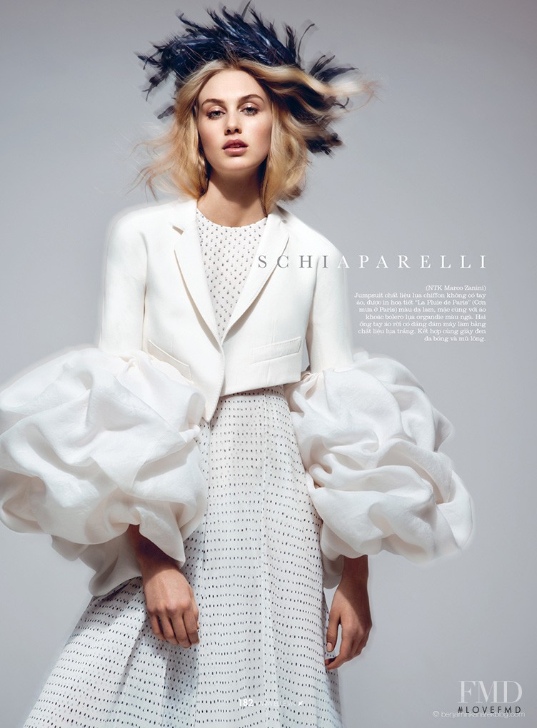 Dauphine McKee featured in The Art Of Haute Couture, April 2014