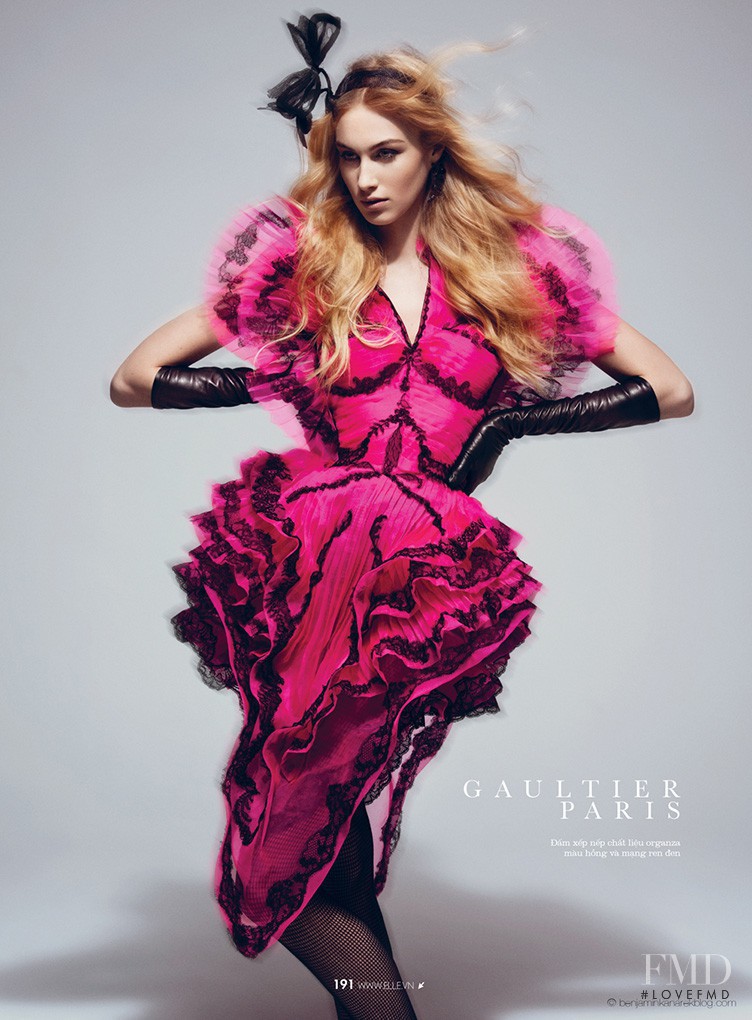 Dauphine McKee featured in The Art Of Haute Couture, April 2014