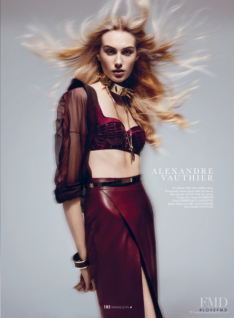 Dauphine McKee featured in The Art Of Haute Couture, April 2014