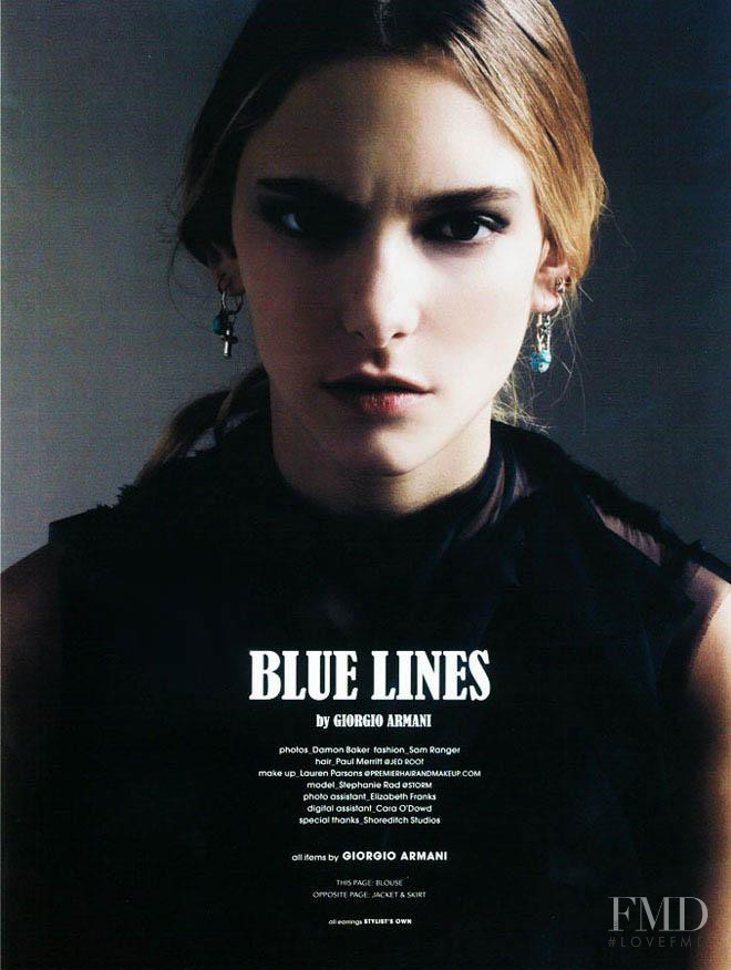 Stephanie Rad featured in Blue Lines, March 2011