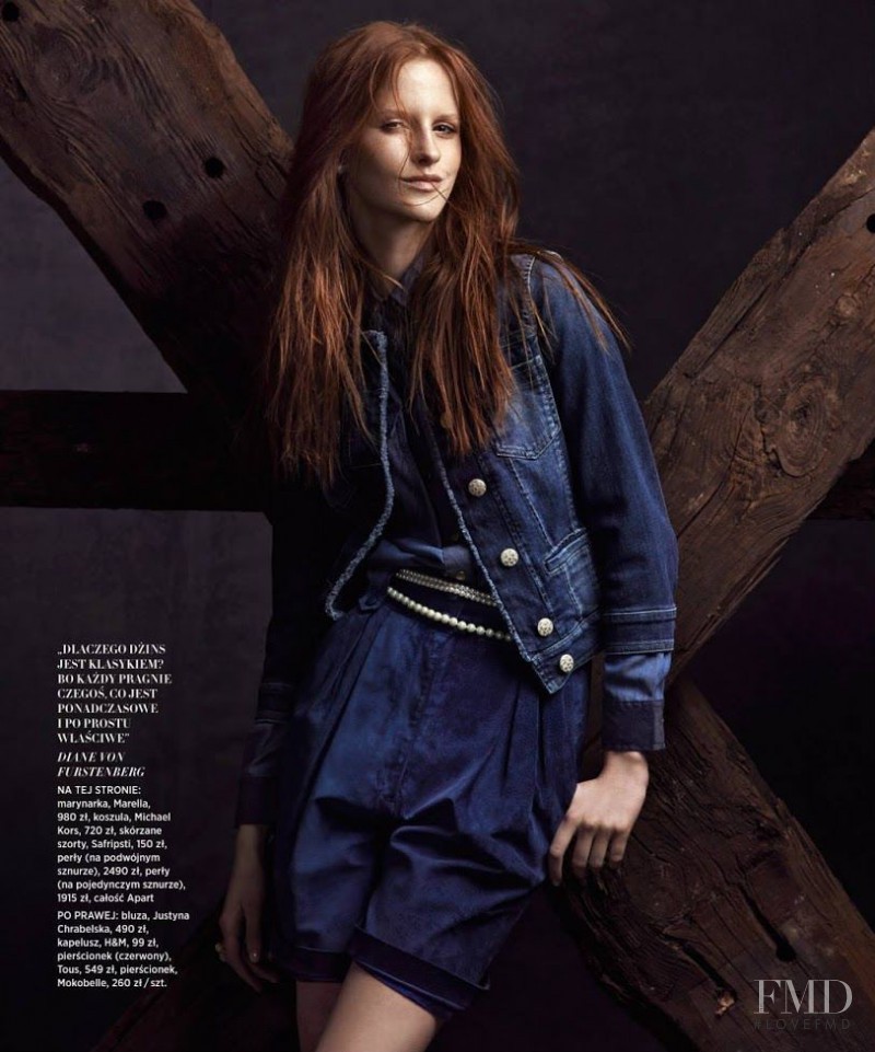 Magdalena Jasek featured in Blue Jeans, April 2014