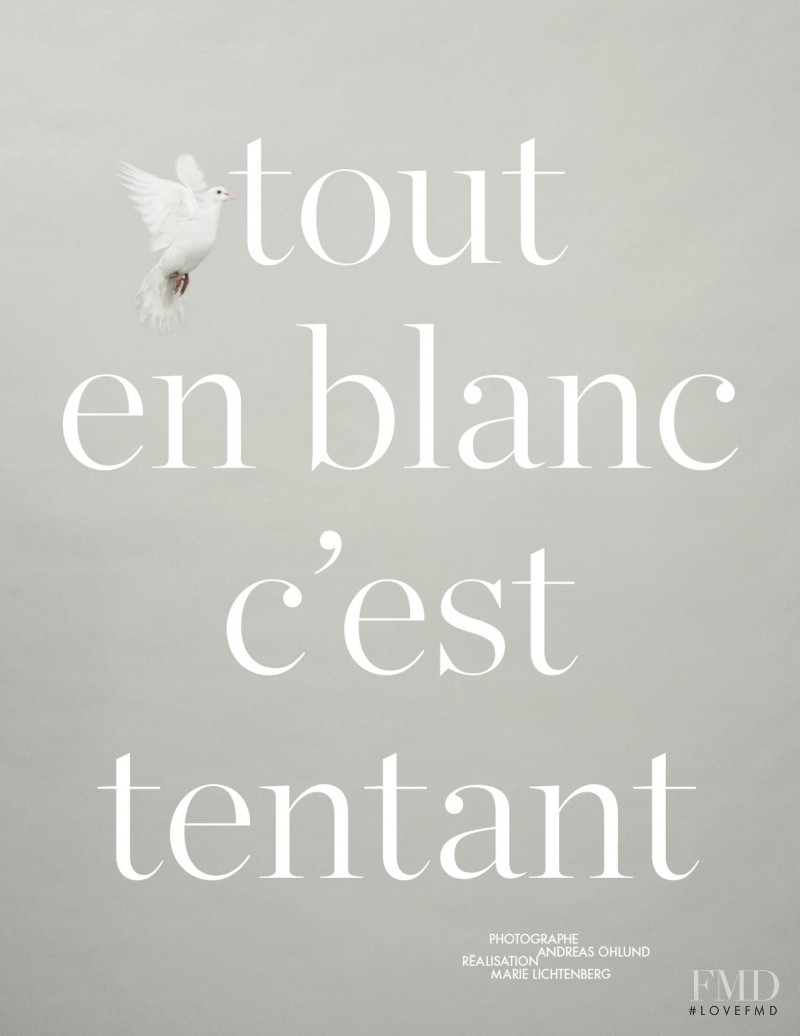 Tout En Blanc C\'est Tentant, March 2014