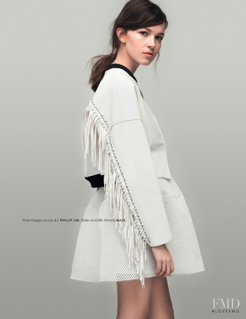 Hanna Sorheim featured in Tout En Blanc C\'est Tentant, March 2014