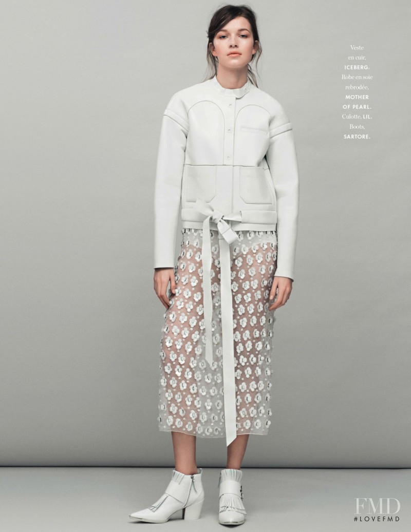 Hanna Sorheim featured in Tout En Blanc C\'est Tentant, March 2014