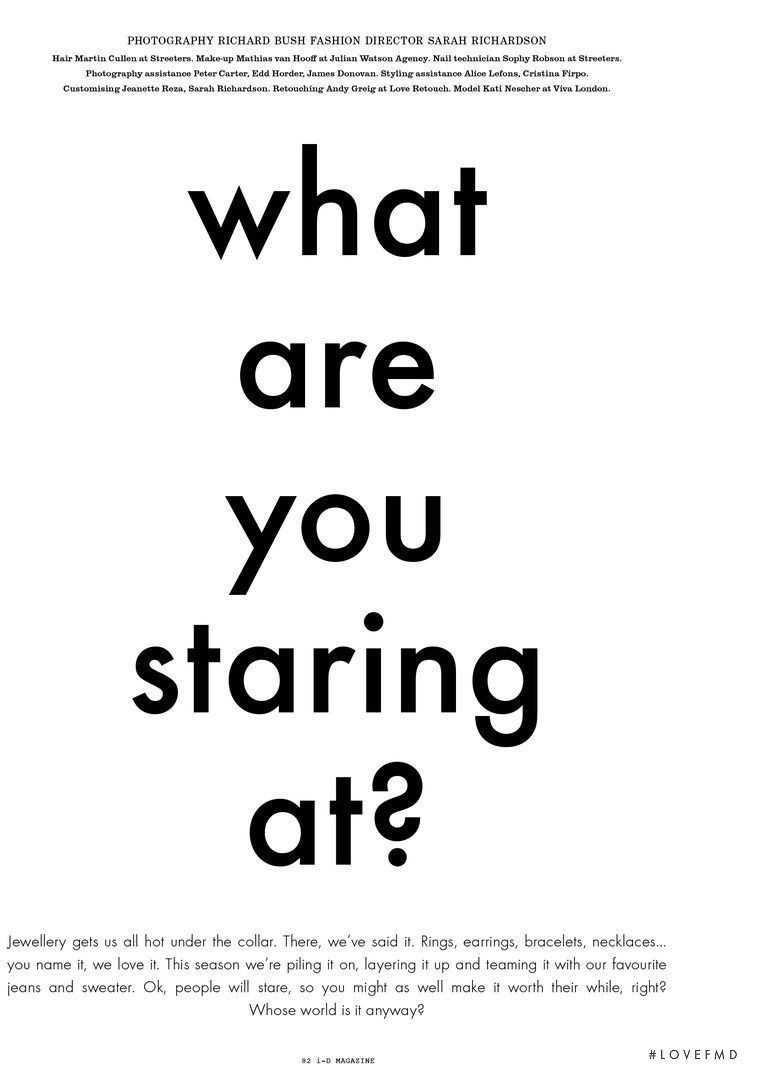 What Are You Staring At?, March 2014