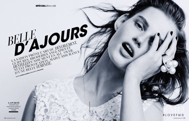 Giedre Dukauskaite featured in Belle D\'Ajours, March 2014