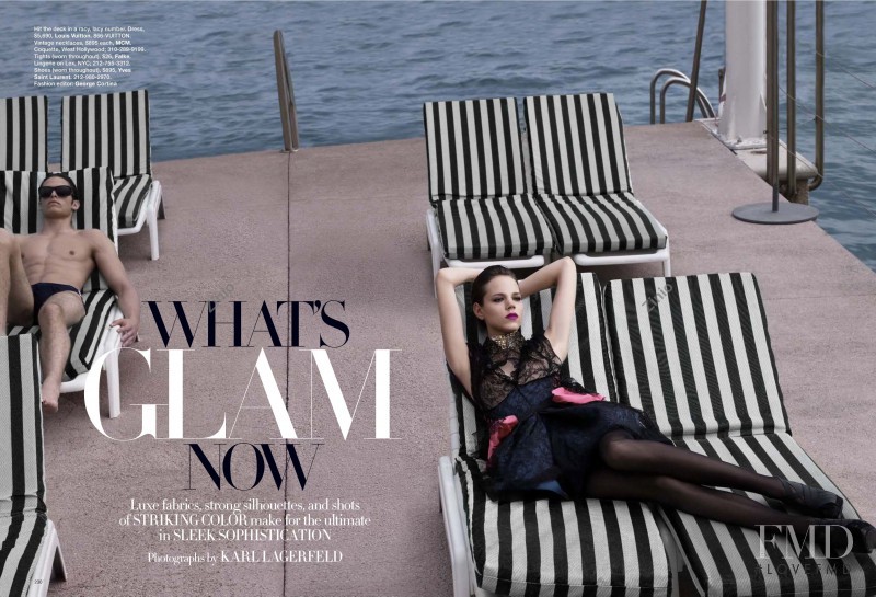 Freja Beha Erichsen featured in What\'s Glam Now, November 2009