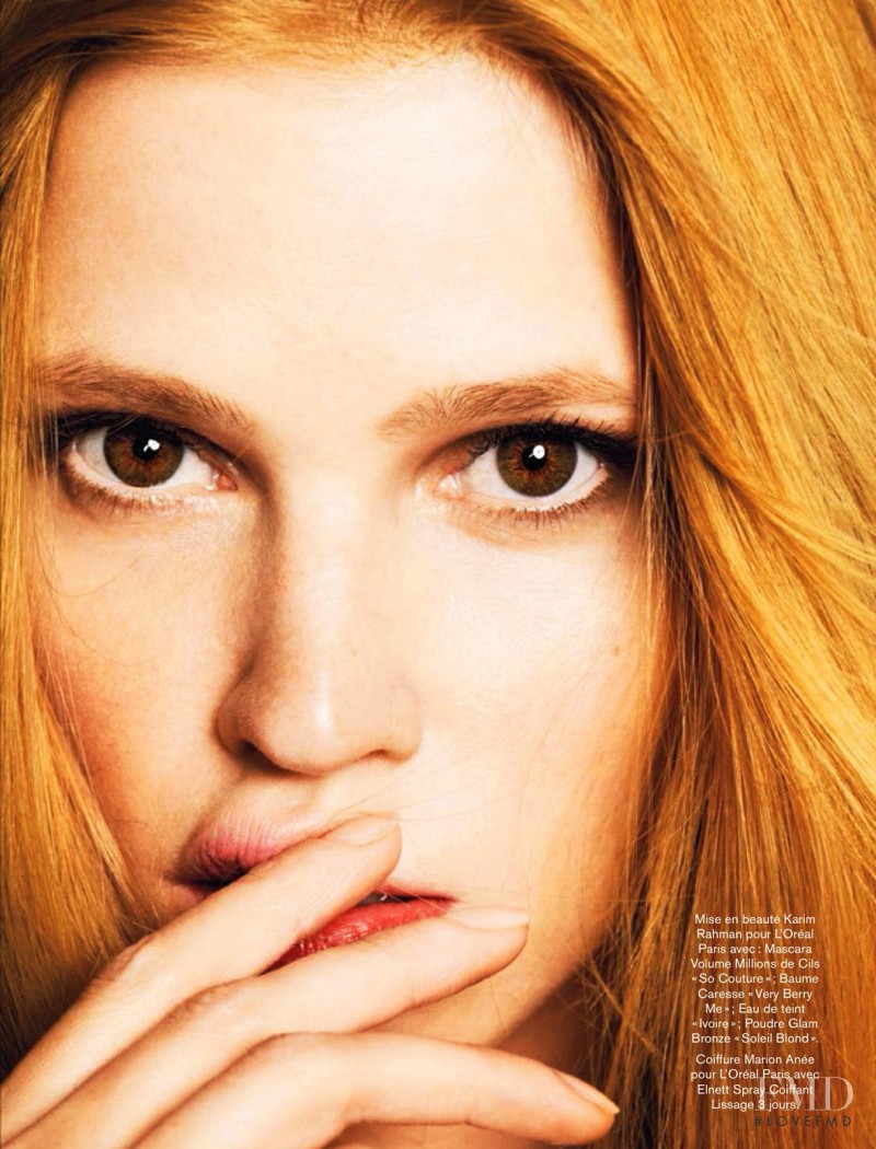Lara Stone featured in Spécial Beauté, May 2014