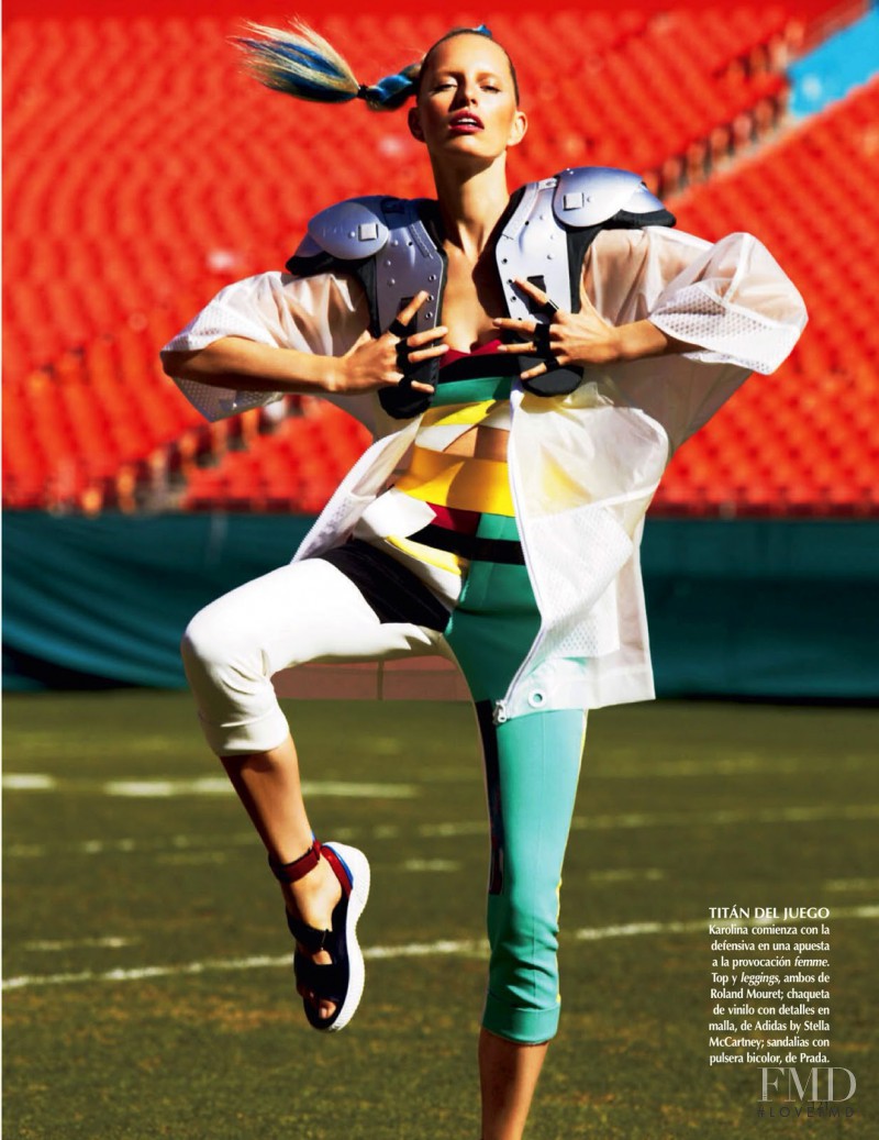 Karolina Kurkova featured in Game On, April 2014