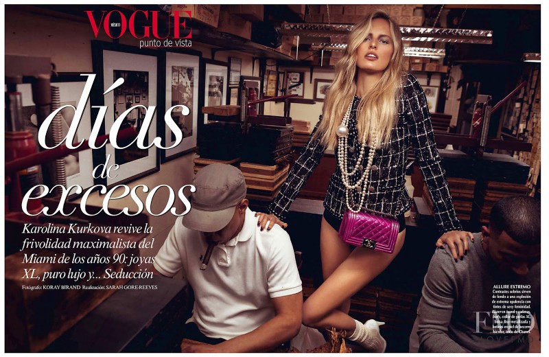 Karolina Kurkova featured in Días De Excesos, April 2014