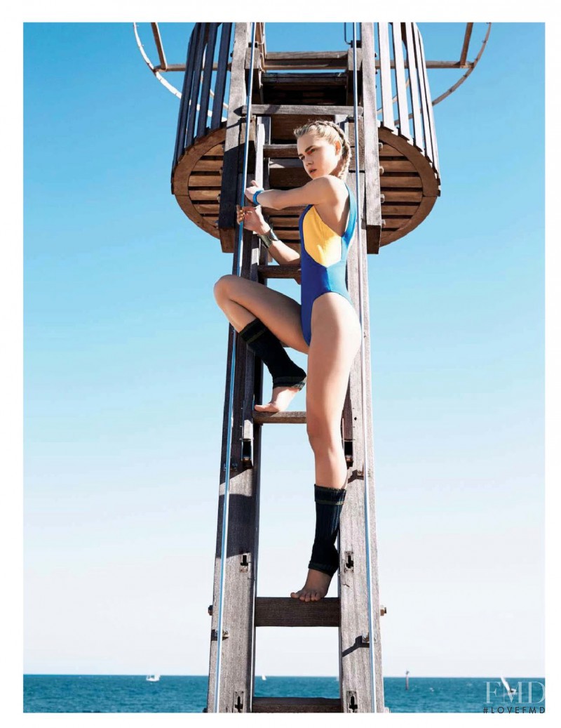 Line Brems featured in Beauté, May 2014