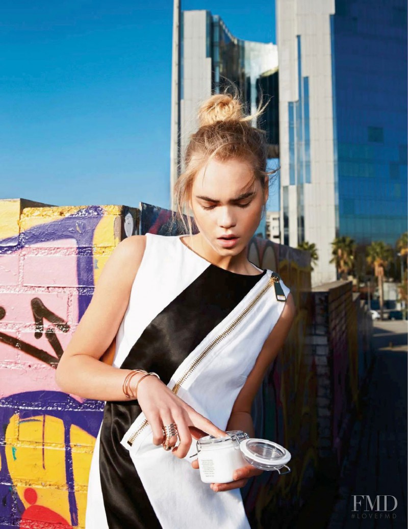 Line Brems featured in Beauté, May 2014